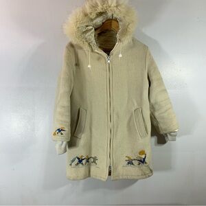 Vintage Hudsons bay pire Virgin wool Winter parka coat